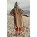 Beach poncho Mexican and rust