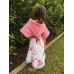 beach poncho kids flamingo