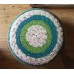Woven Plastic green ottoman