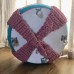 Crochet fun kids pink ottoman