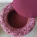Mauve storage tyre ottoman