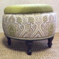 Green Storage ottoman 
