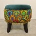 Jade Velvet Storage ottoman