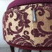 Burgundy storage ottoman