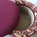 Burgundy storage ottoman