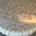 White vynal side table