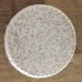 White vynal side table